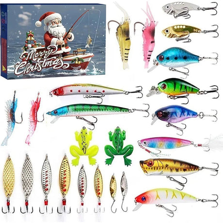 Fishing Advent Calendar  24 Premium Lures and Baits Set - Product detail 4
