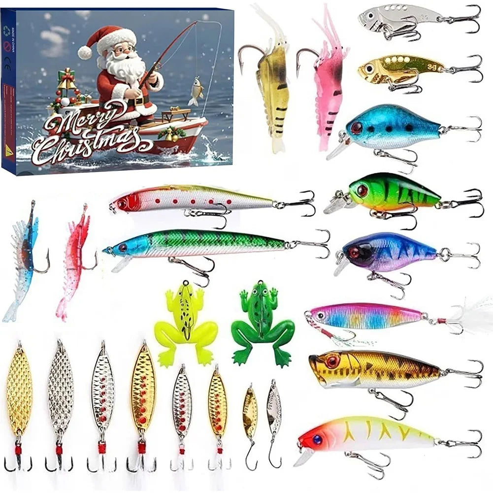 Fishing Advent Calendar  24 Premium Lures for Christmas Countdown - Product detail 4