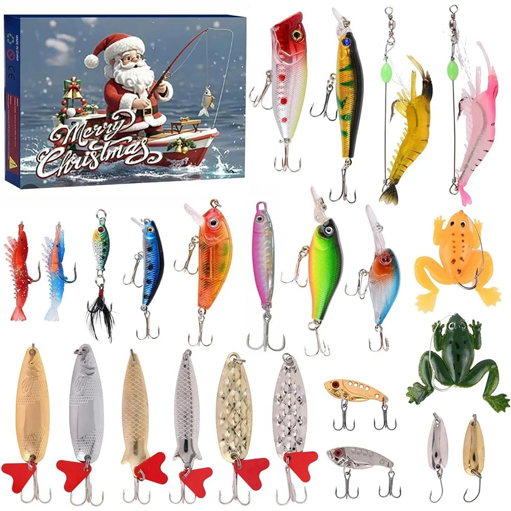 Fishing Advent Calendar  24 Premium Lures for Christmas Countdown - Product detail 5