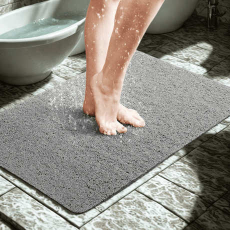 Non-Slip Shower Mat  Fast Drainage PVC Surface - Product showcase