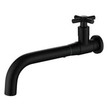 Wall Mounted Bathroom Faucet  Modern Stainless Steel Cross Handle - Product detail 11