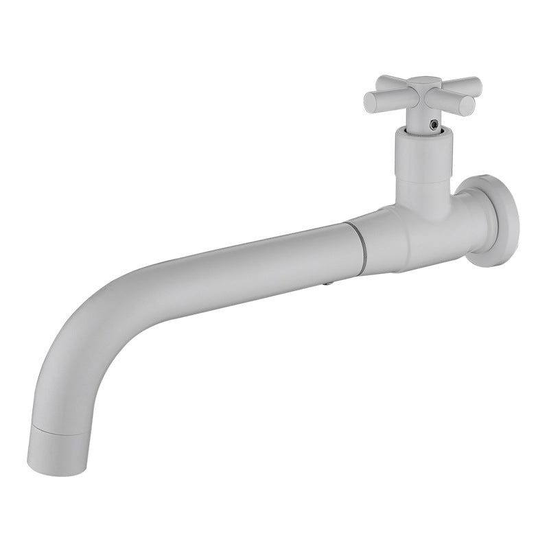Wall Mounted Bathroom Faucet  Modern Stainless Steel Cross Handle - Product detail 12