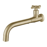 Wall Mounted Bathroom Faucet  Modern Stainless Steel Cross Handle - Product detail 13