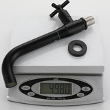 Wall Mounted Bathroom Faucet  Modern Stainless Steel Cross Handle - Product example