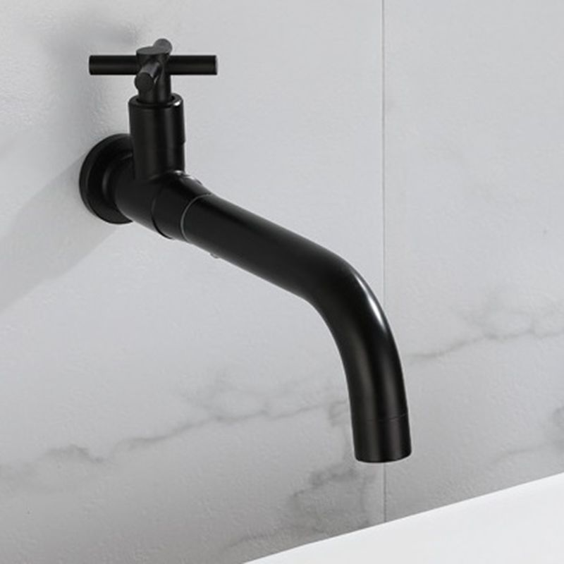 Wall Mounted Bathroom Faucet  Modern Stainless Steel Cross Handle - Product detail 5