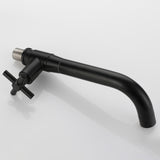 Wall Mounted Bathroom Faucet  Modern Stainless Steel Cross Handle - Product detail 7