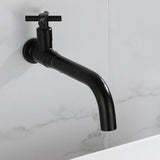 Wall Mounted Bathroom Faucet  Modern Stainless Steel Cross Handle - Product detail 9