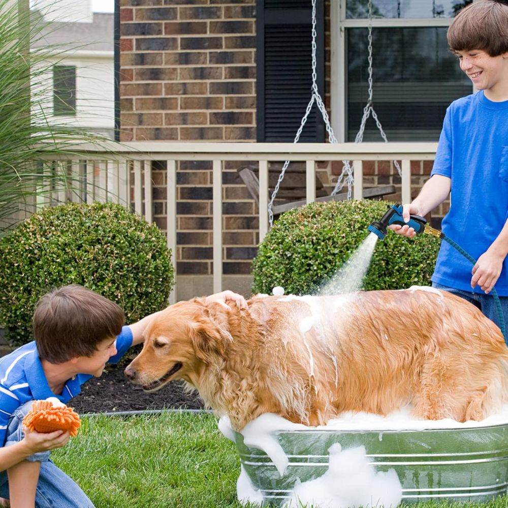 Expandable Garden Hose  Lightweight Kink-Free Watering with Brass Nozzle - Product example