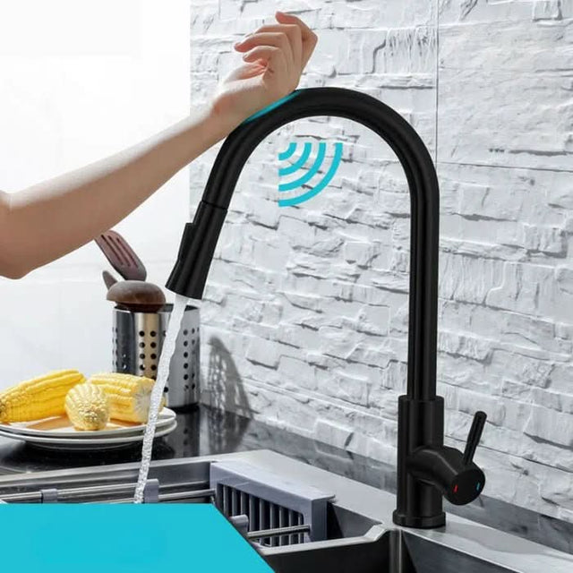 Smart Kitchen Faucet  Motion Sensor Pull-Out Spout - Product showcase