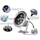 LED Underwater Pool Light  Waterproof Stainless Steel 24W Fixture - Product example