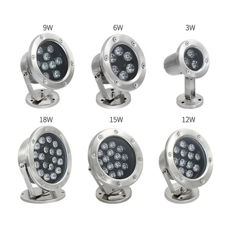 LED Underwater Pool Light  Waterproof Stainless Steel 24W Fixture - Product detail 7