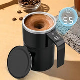Self-Stirring Coffee Mug  Digital Temperature Display - Product showcase
