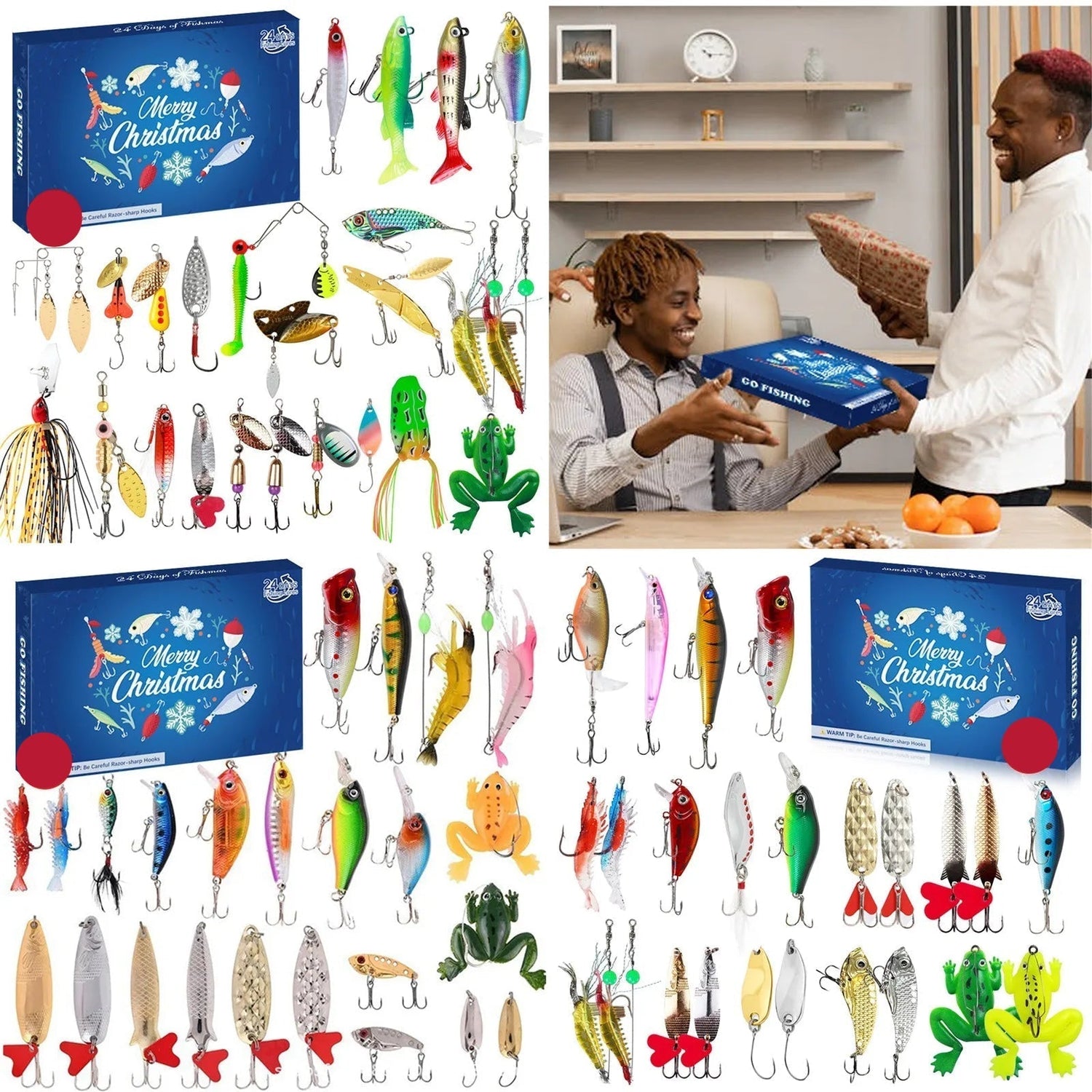 Fishing Advent Calendar  24 Waterproof Tackle Accessories - Detailed view