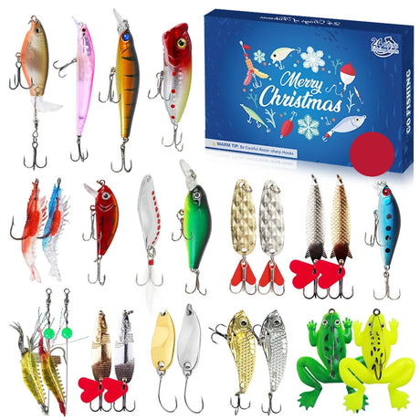 Fishing Advent Calendar  24 Waterproof Freshwater Accessories - Product example
