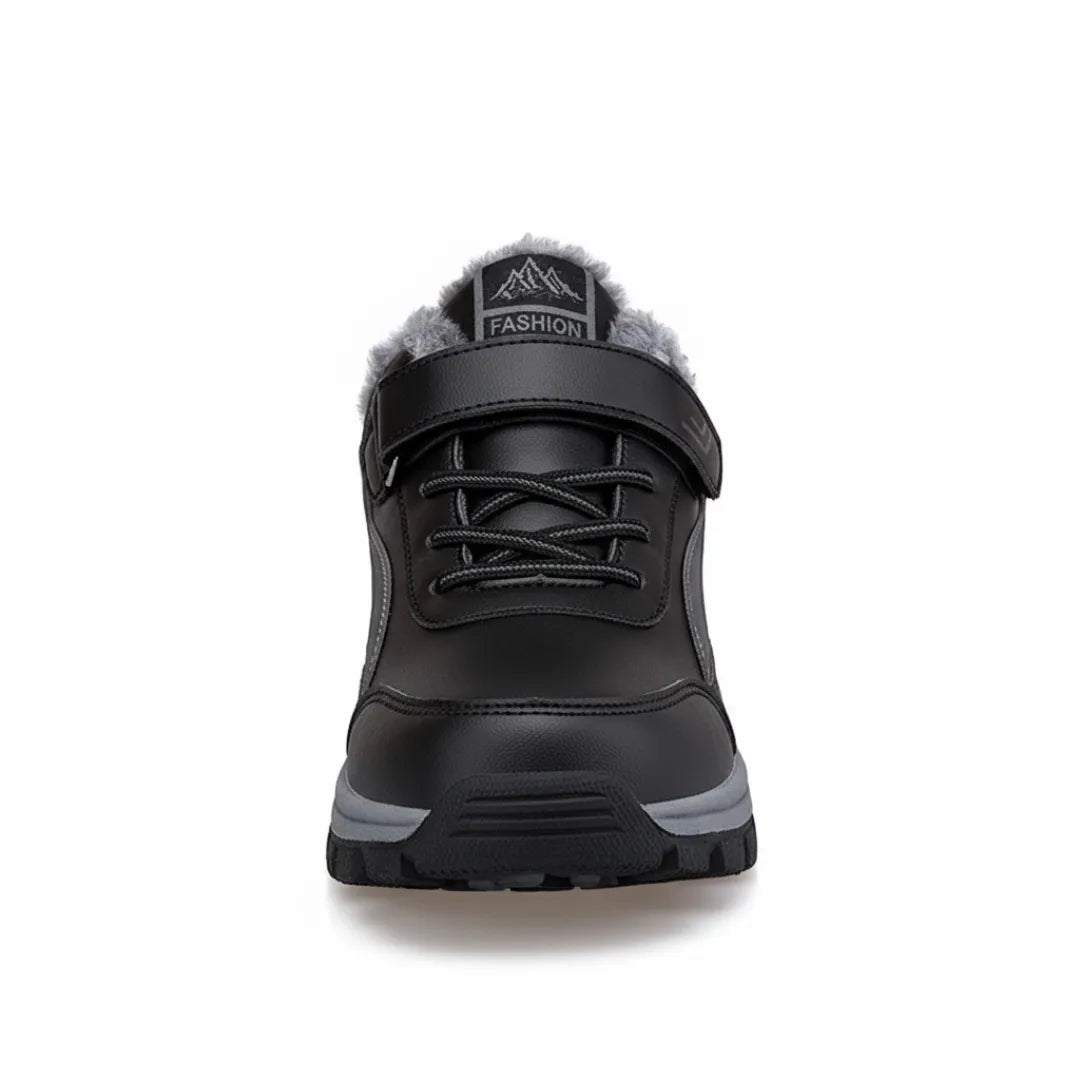 Mens Waterproof Walking Shoes  Fleece Lined with Velcro Closure - Product detail 4