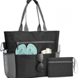 Waterproof Beach Bag  Large Tote With Multiple Pockets - Product showcase
