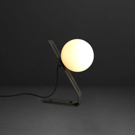 Modern Table Lamp  Glass Globe Brass Frame Design - Product detail 31