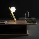 Modern Table Lamp  Glass Globe Brass Frame Design - Product detail 21