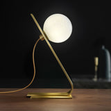 Modern Table Lamp  Glass Globe Brass Frame Design - Product detail 22