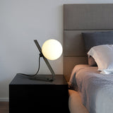 Modern Table Lamp  Glass Globe Brass Frame Design - Product detail 10