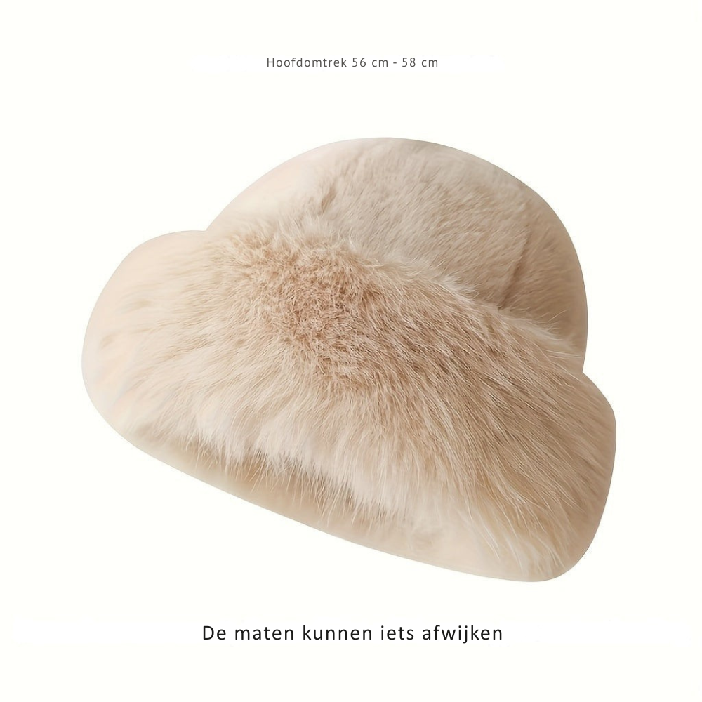 Knitted Winter Hat  Faux Fur Ear Protection - Product detail 4