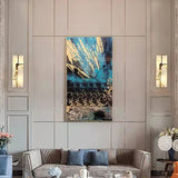 Modern Wall Sconce  Gold Frame Marble Design - Product detail 8