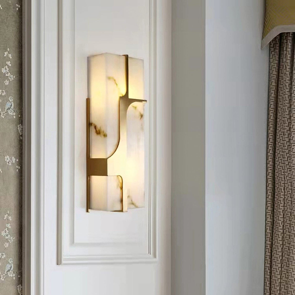 Modern Wall Sconce  Gold Frame Marble Design - Product detail 9