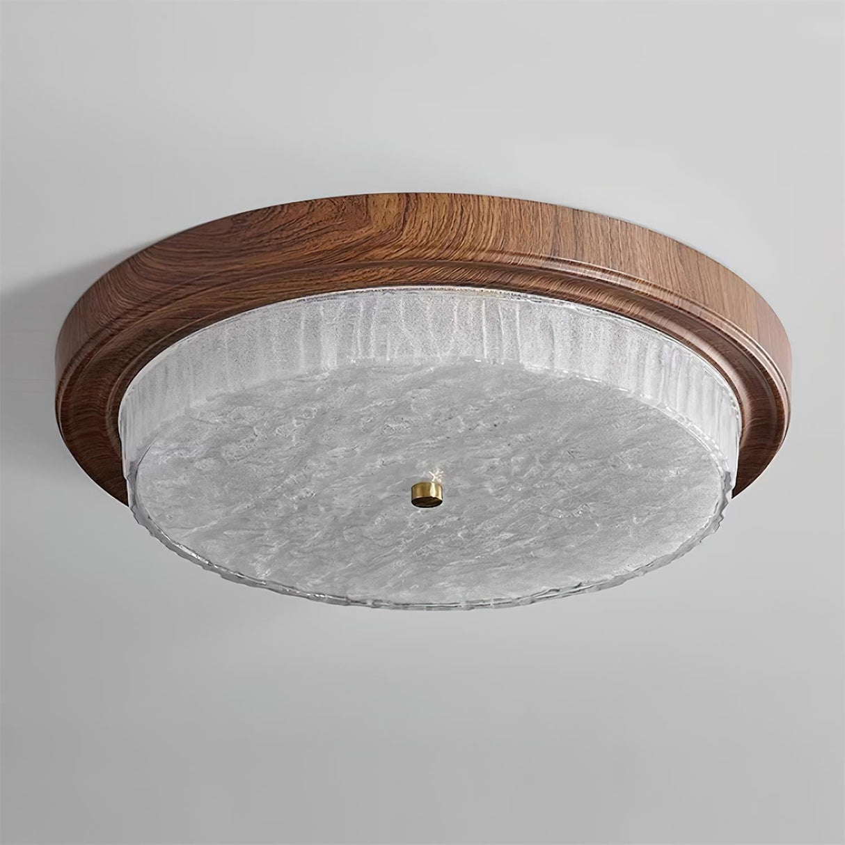 Modern Ceiling Light  Minimalist Metal and Glass Design - Detailed view