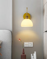 Modern Wall Sconce  Brass Finish With Glass Shade - Product detail 12