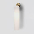 Modern Glass Wall Lamp  Cylindrical Frosted Shade with Brass Mount - Product detail 13