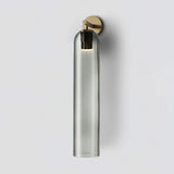Modern Glass Wall Lamp  Cylindrical Frosted Shade with Brass Mount - Product detail 11