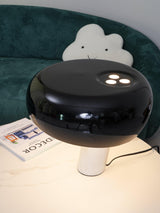 Modern Marble Table Lamp  Carrara Base Black Dome Shade - Product detail 67