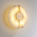 Art Deco Wall Lamp  Refined Stone  Gold Circle Design - Product detail 12