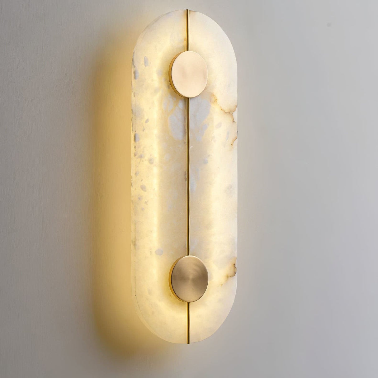 Art Deco Wall Lamp  Refined Stone  Gold Circle Design - Product detail 13