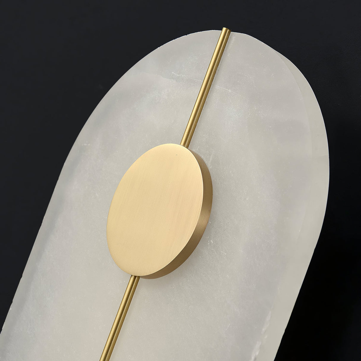 Art Deco Wall Lamp  Refined Stone  Gold Circle Design - Product detail 15