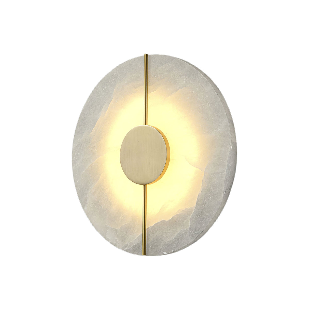 Art Deco Wall Lamp  Refined Stone  Gold Circle Design - Product detail 20
