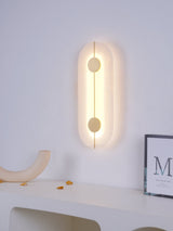 Art Deco Wall Lamp  Refined Stone  Gold Circle Design - Product detail 9