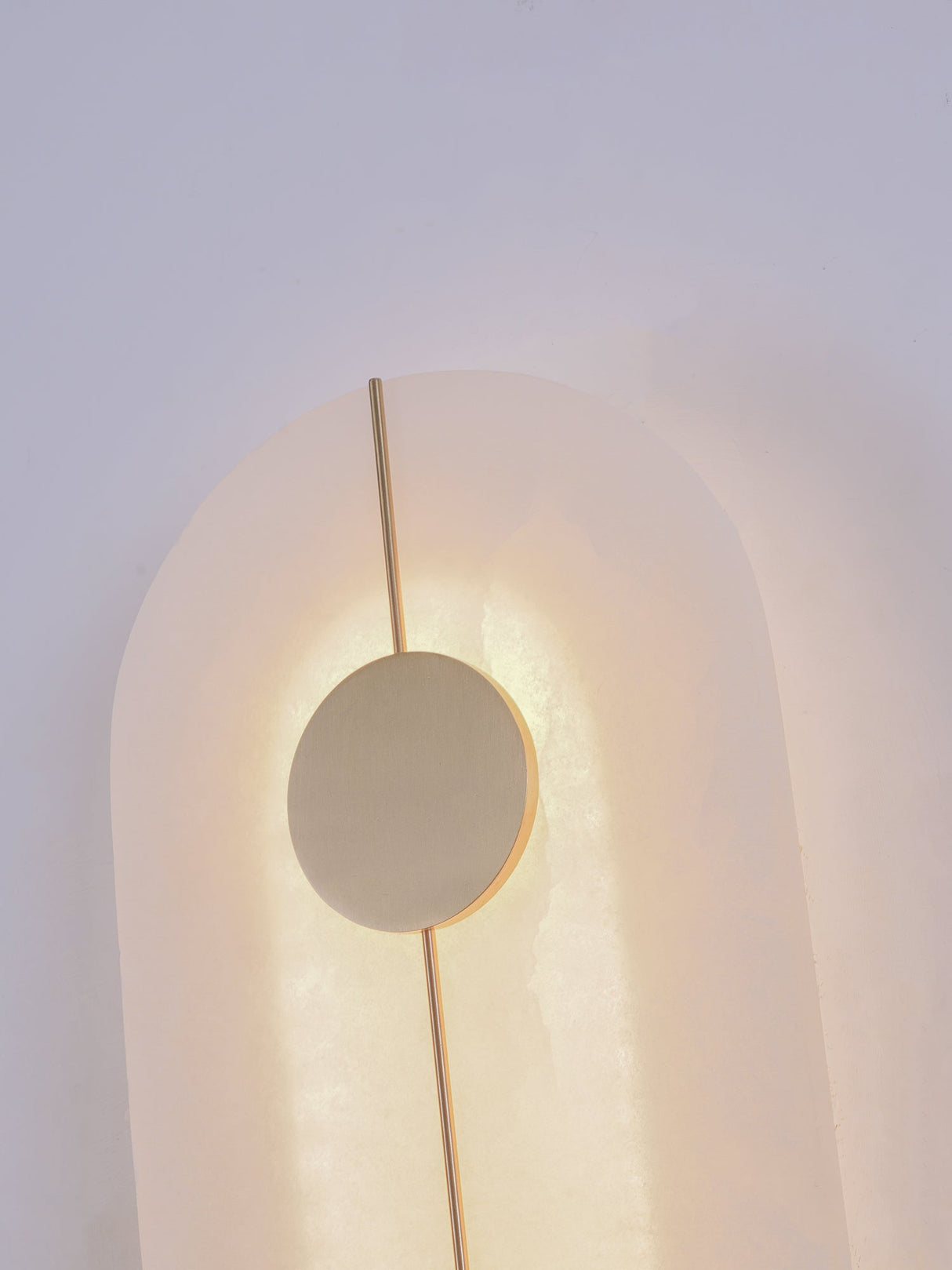 Art Deco Wall Lamp  Refined Stone  Gold Circle Design - Product detail 14