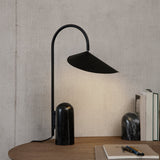 Modern Table Lamp  Black Marble Base with Curved Shade - Product detail 15