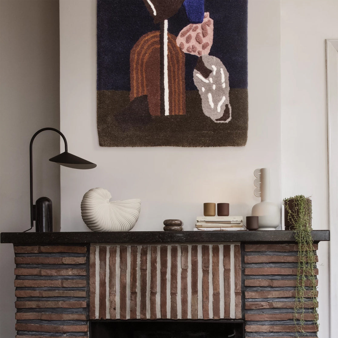 Modern Table Lamp  Black Marble Base with Curved Shade - Product detail 28