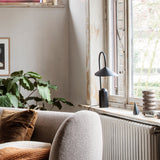 Modern Table Lamp  Black Marble Base with Curved Shade - Product detail 5
