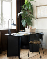 Modern Table Lamp  Black Marble Base with Curved Shade - Product detail 23