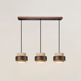 Modern Pendant Light  Travertine Wood Layered Design - Product detail 10