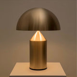 Modern Table Lamp  Geometric Metal Dome Design - Detailed view
