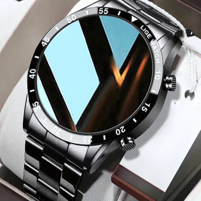 Stainless Steel Smart Watch  AMOLED Display with 4G Connectivity - Product showcase