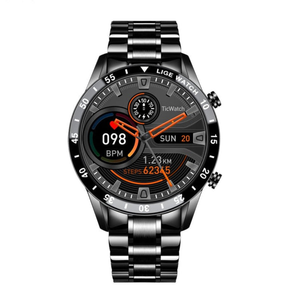 Stainless Steel Smart Watch  4G AMOLED Health Tracker - Detailed view