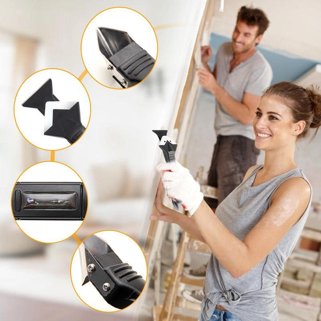 Silicone Sealant Removal Tool  Multi-Functional Scraper Set - Product showcase