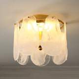 Pearl Ceiling Light  Golden Frame With Glass Panels - Product detail 10