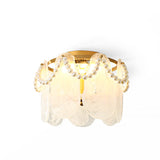 Pearl Ceiling Light  Golden Frame With Glass Panels - Product detail 9