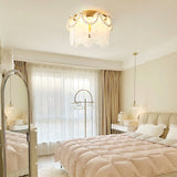 Pearl Ceiling Light  Golden Frame With Glass Panels - Product detail 5